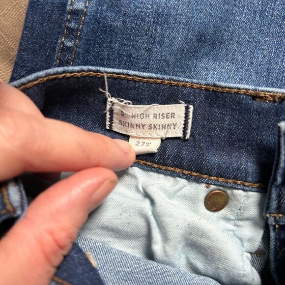 Madewell‎ 27 Tall 9" High Riser Skinny Skinny Jeans Denim Medium Wash - Picture 11 of 12